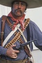 Portrait of Old West gunslinger participant