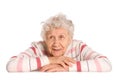 Portrait of the old woman Royalty Free Stock Photo