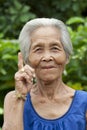 Portrait old woman Asia Royalty Free Stock Photo