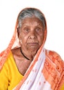 Portrait of an old woman, Senior Indian woman Royalty Free Stock Photo