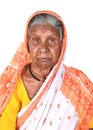 Portrait of an old woman, Senior Indian woman Royalty Free Stock Photo