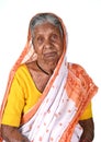 Portrait of an old woman, Senior Indian woman Royalty Free Stock Photo