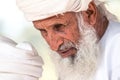 Portrait of an Omani man in a traditional Omani dress. Nizwa, Oman - 15/OCT/2016 Royalty Free Stock Photo