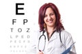 Portrait of optometrist Royalty Free Stock Photo