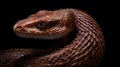 Portrait Of An Orange Snake Hydra Hybrid