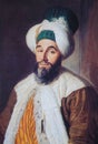 Portrait of Ottoman official - painting created in 1742