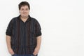 Portrait Of Overweight Young Man Royalty Free Stock Photo