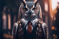 Portrait of an owl dressed in a formal business suit