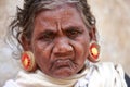 Portrait of a paniya tribal lady Royalty Free Stock Photo
