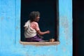 Portrait of a paniya tribal lady Royalty Free Stock Photo