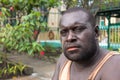 Portrait of a papuan man.