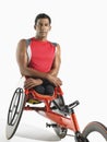 Portrait Of Paraplegic Cycler Royalty Free Stock Photo