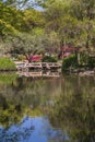 Portrait of park across canal at Humble Administrators garden, Suzhou, China