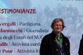 Portrait of the partisan Teresa Vergalli during the Italian Liberation Day commemoration