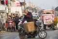 Portrait of a peddler in street Royalty Free Stock Photo