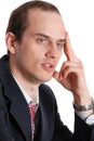 Portrait of pensive executive man Royalty Free Stock Photo