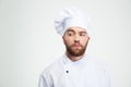 Portrait of a pensive male chef cook looking away