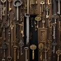 A portrait of a person with a collection of antique keys hanging from their waist, representing the doors of opportunity2