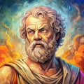 Portrait of Philosopher Socrates Royalty Free Stock Photo