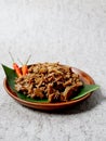 Portrait photo of gudeg traditional food from Jogja, Indonesia