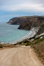 A portrait photo of Morgans Beach Cape Jervis showing the gravel Royalty Free Stock Photo