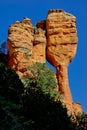 Rock formation called Fay\'s Child in Sedona Arizona Royalty Free Stock Photo