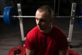 Portrait of a Physically Fit Muscular Powerlifter