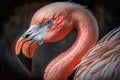 portrait of the pink flamingo Royalty Free Stock Photo
