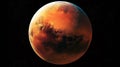 Portrait of the planet Mars. Generative AI Royalty Free Stock Photo