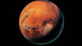 Portrait of the planet Mars. Generative AI Royalty Free Stock Photo