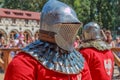 Portrait of a Polish knight in a helmet