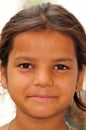 Portrait of poor village girl Royalty Free Stock Photo