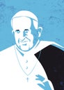 Portrait of pope Francis, Papa Francesco Royalty Free Stock Photo