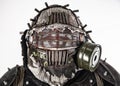 Portrait of post apocalyptic survivor in gas mask Royalty Free Stock Photo