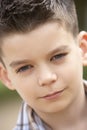 Portrait Of Pre-Teen Boy Smiling Royalty Free Stock Photo