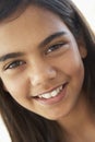 Portrait Of Pre-Teen Girl Smiling Royalty Free Stock Photo