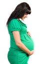 Portrait of a pregnant happy girl Royalty Free Stock Photo