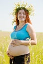 Portrait of pregnant woman Royalty Free Stock Photo