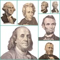 Portrait Presidents Of The United States. Collage