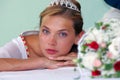 Portrait of pretty bride Royalty Free Stock Photo