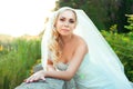 Portrait of pretty bride Royalty Free Stock Photo