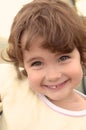 Portrait of a pretty little girl with cute smile Royalty Free Stock Photo