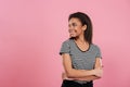 Portrait of a pretty smiling african girl looking away Royalty Free Stock Photo