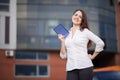 Portrait of pretty student or businesswoman Royalty Free Stock Photo