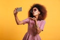 Portrait of a pretty young afro american woman Royalty Free Stock Photo