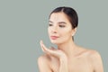 Portrait of pretty young woman spa model with healthy clear skin Royalty Free Stock Photo