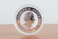Portrait of Queen Elizabeth II on 1 Australian dollar with koala on overleaf. 1oz silver coin