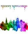 Nizhny Novgorod Russia skyline Portrait Rainbow