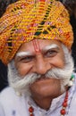 Portrait of rajasthani old man , Rajasthan , India MR#710 Royalty Free Stock Photo