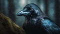 Portrait of a raven